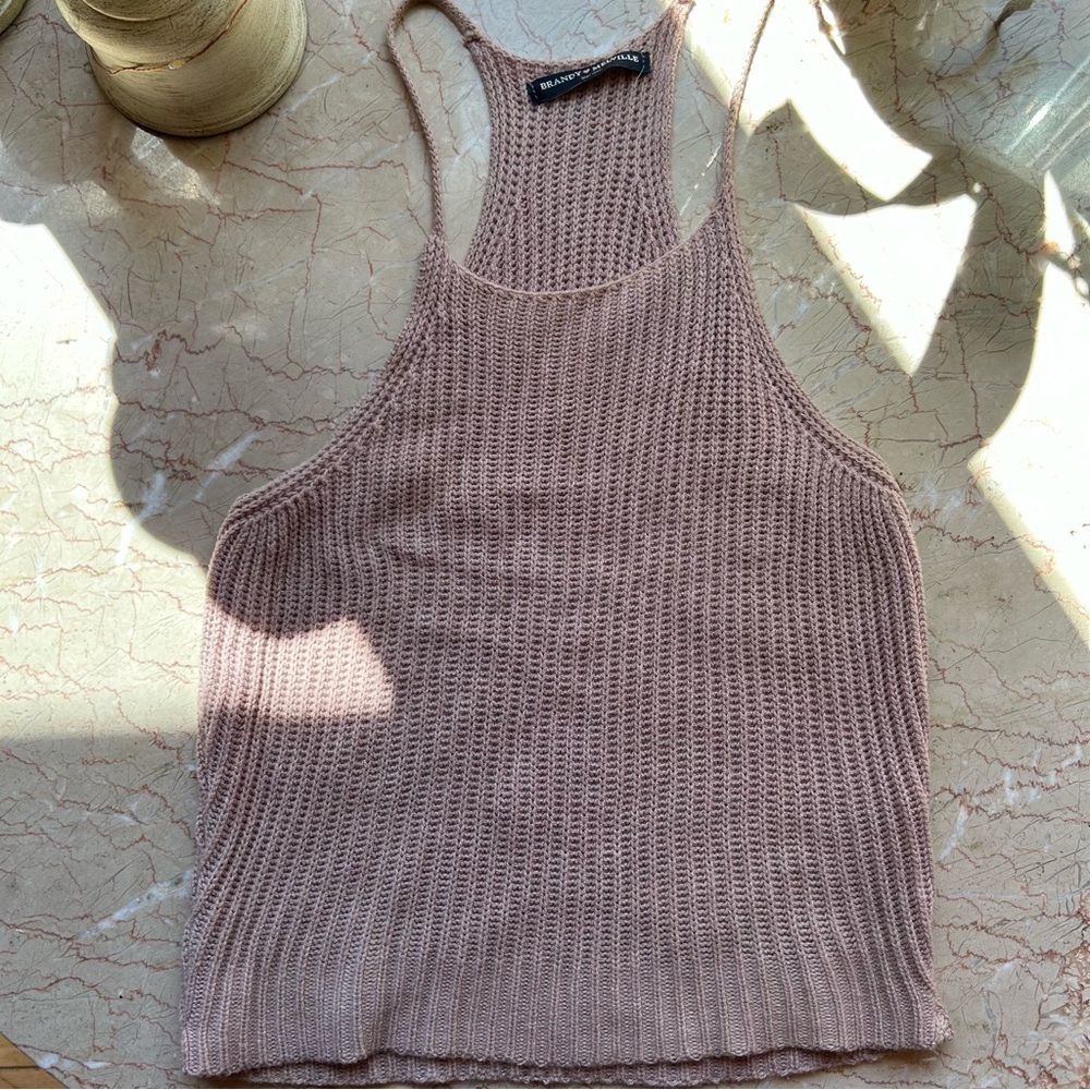 Brandy Melville • Sweater Knit Tank Top